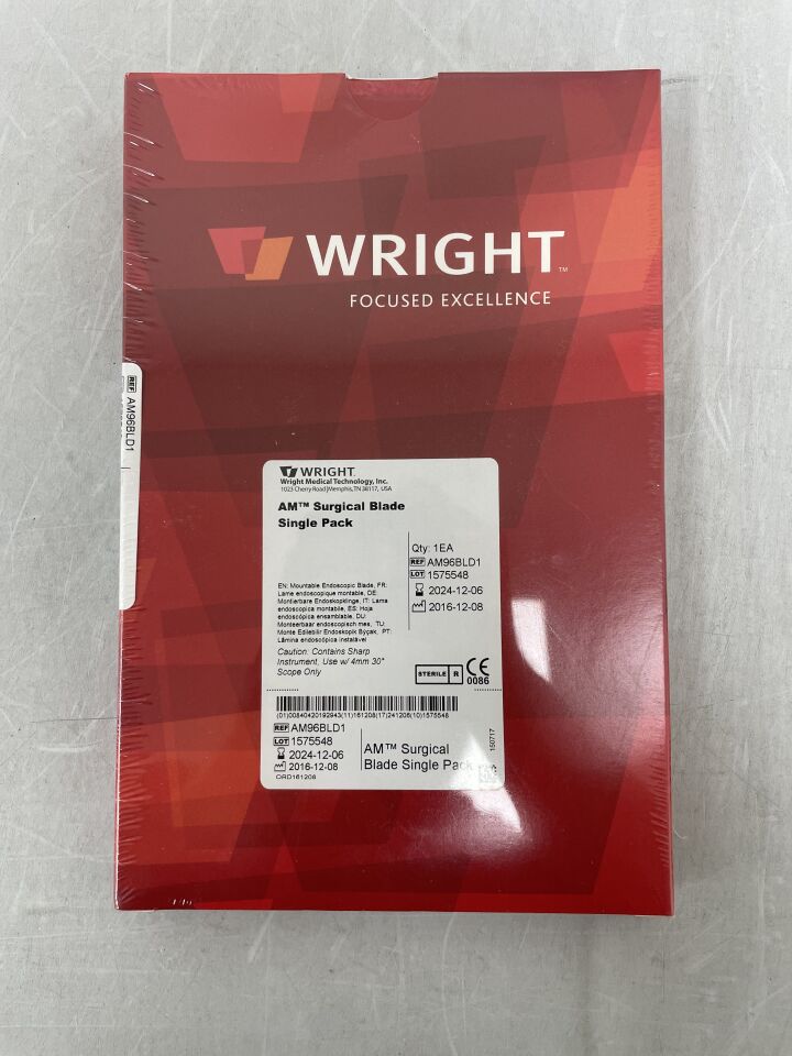 AM96BLD1 - WRIGHT MEDICAL - AM Surgical Blade for 4mm, 30 Degree Scope, (BX/1) - ( Expiry Date: 2024-12-06 )