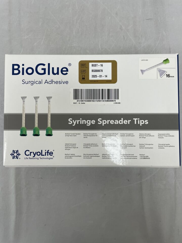 BGST-16 - CRYOLIFE - BioGlue Surgical Adhesive Syringe Spreader Tips, () - ( Expiry Date: 2025-01-14 )