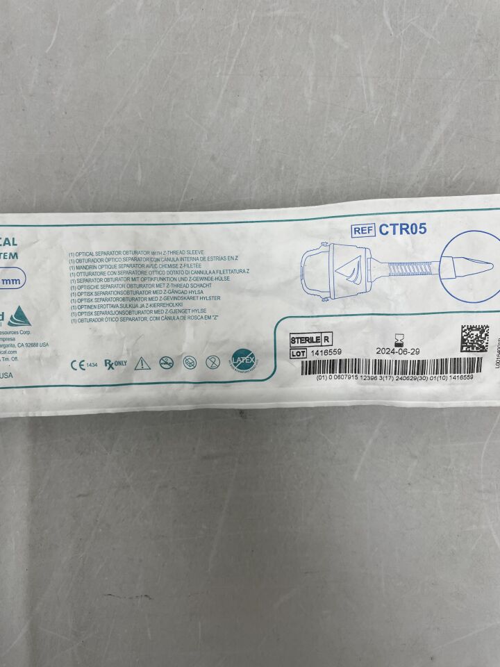 CTR05 - APPLIED MEDICAL RESOURCES - Kii Optical Access System, Z-Thread 5mm x 55mm, (EA) - ( Expiry Date: 2024-06-29 )