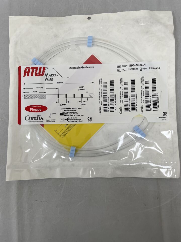 595-ME014 - CORDIS - sgw atw .014 str floppy 195cm -, (EA) - ( Expiry Date: 2025-03-31 )