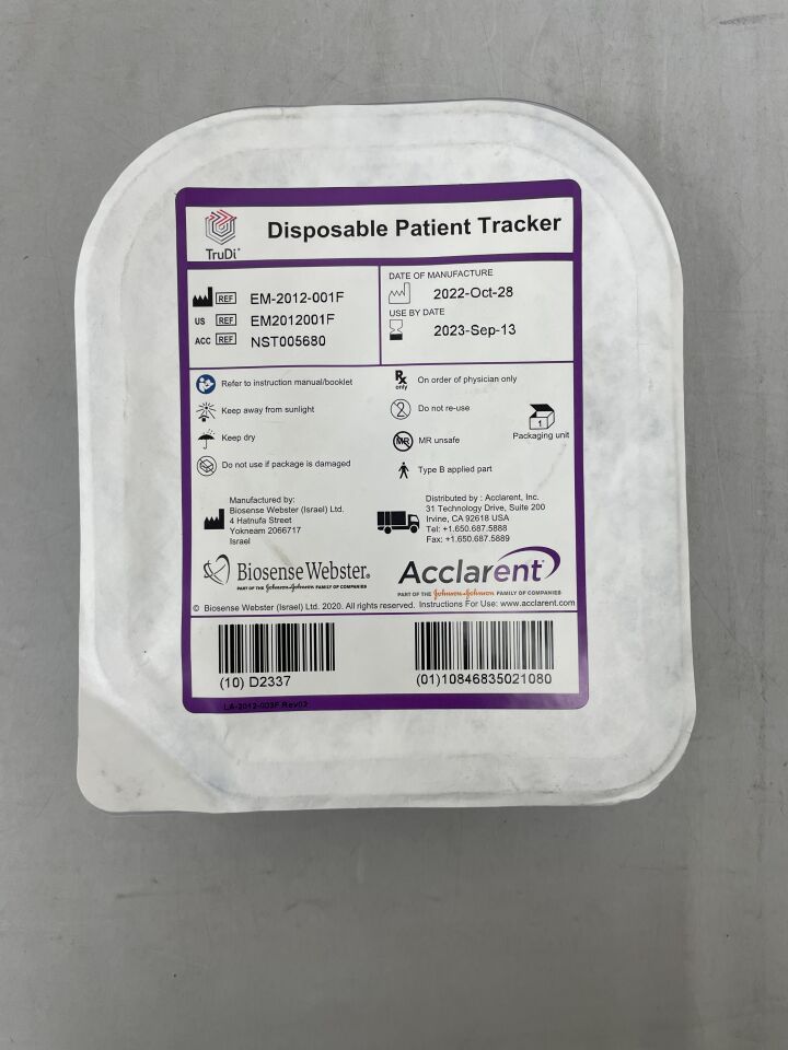 EM-2012-001F - ACCLARENT - Disposable Patient Tracker, (EA) - ( Expiry Date: 2025-01-12 )