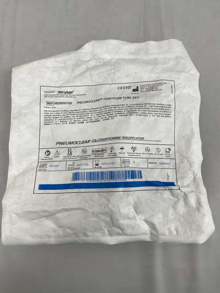 0620-050-100 - STRYKER - pneumoclear high flow tube set , ( EA ) - ( Expiry Date : 2025-11-03 )