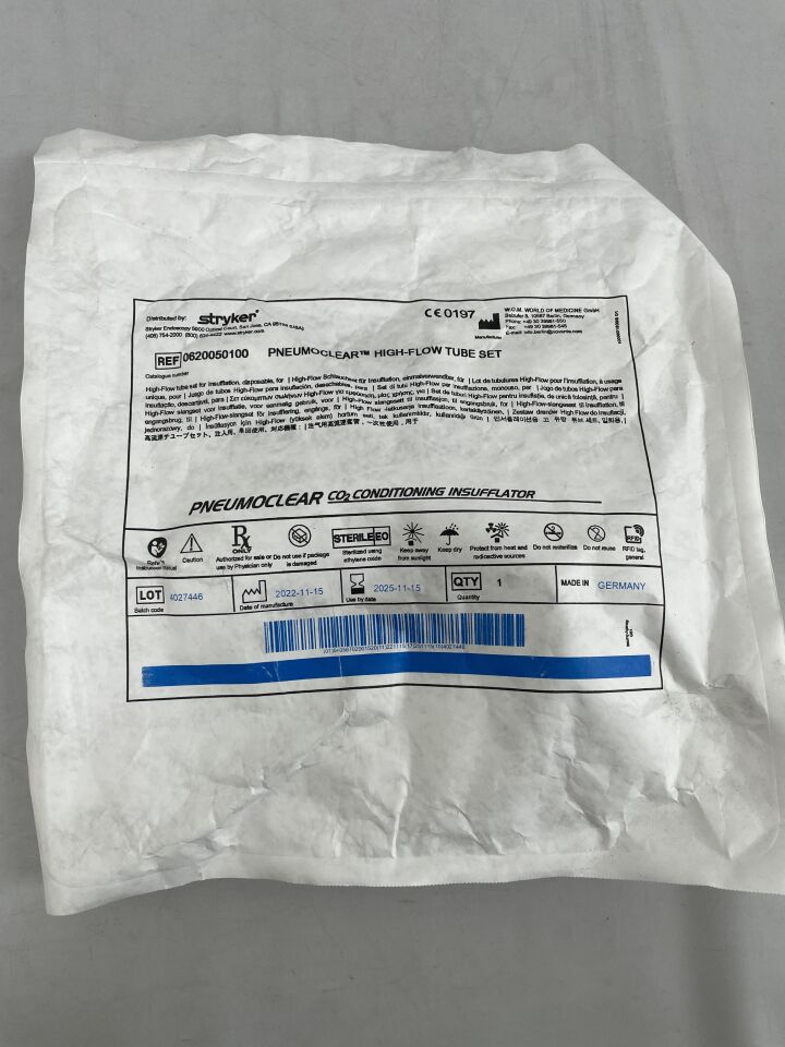 0620-050-100 - STRYKER - pneumoclear high flow tube set , ( EA ) - ( Expiry Date : 2025-11-15 )