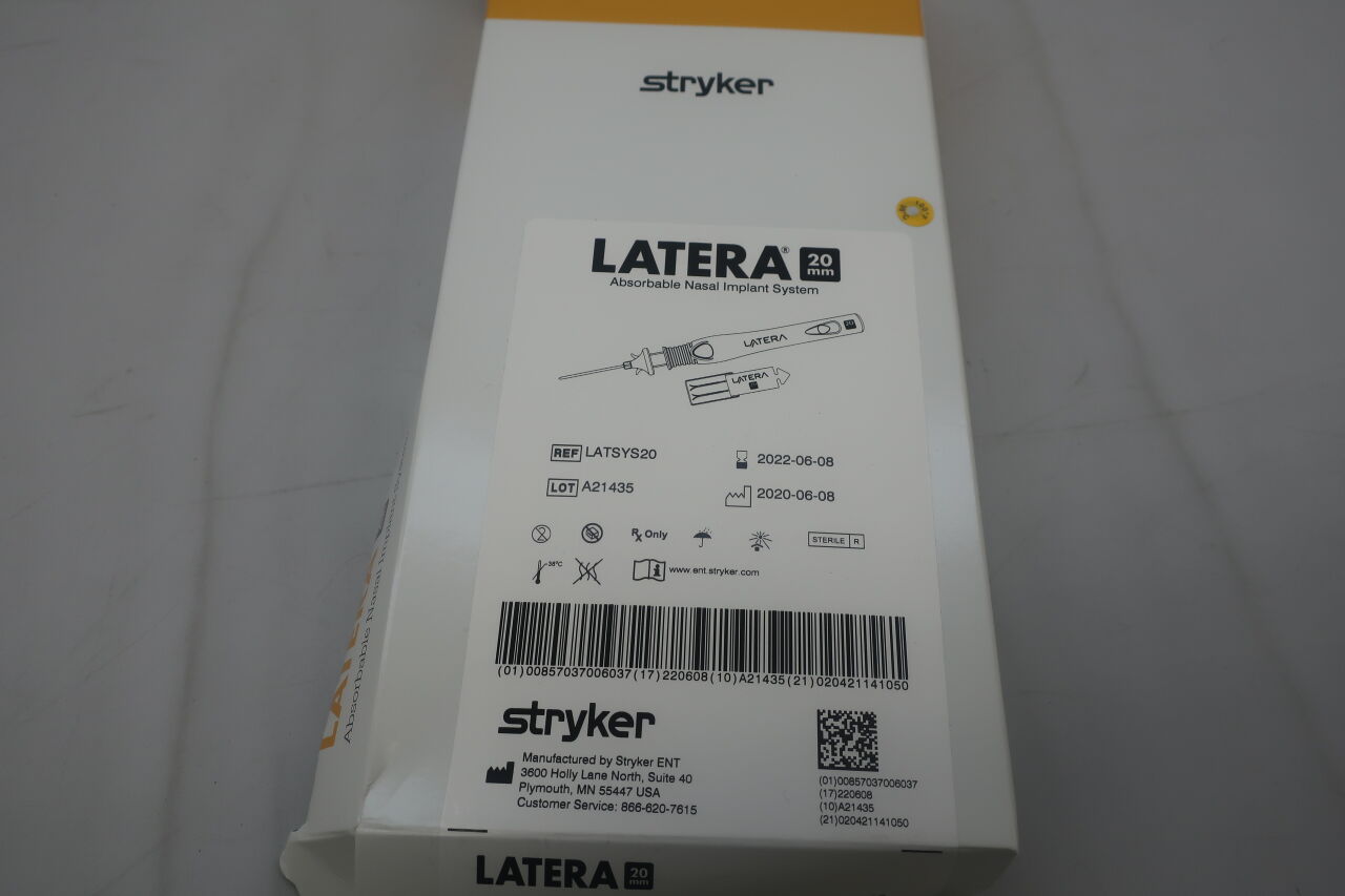 LATSYS20 - STRYKER - Latera Absorbable Nasal Implant System, 20mm, (BX/1) - ( Expiry Date: 2023-10-06 )