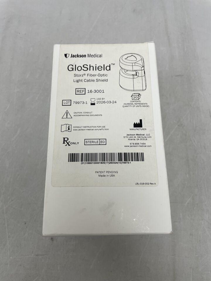 16-3001 - JACKSON MEDICAL - GloShield, Storz Fiber-Optic Light Cable Shield, (BX/20) - ( Expiry Date: 2026-03-24 )