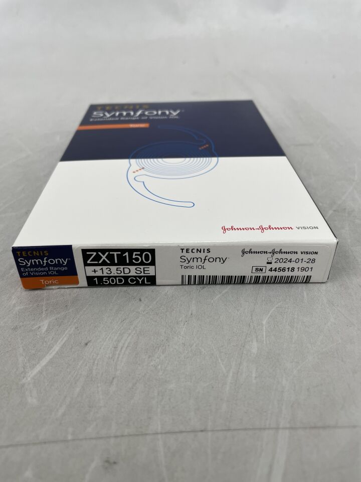 ZXT150U135 - JOHNSON & JOHNSON - TECNIS Symfony Extended Range Vision Toric IOL 1.50D CYL, +13.5D SE, (BX/1) - ( Expiry Date: 2024-01-28 )