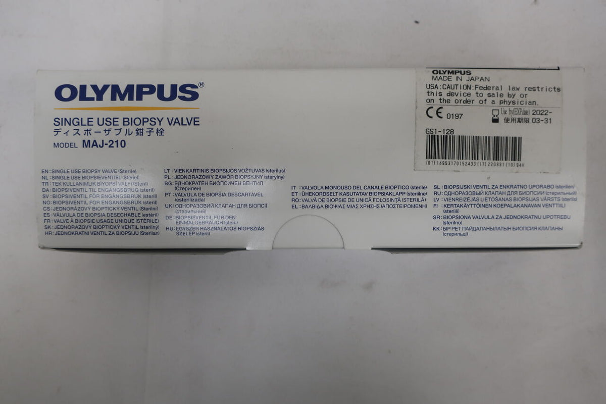 MAJ-210 - OLYMPUS - Olympus Disposable Biopsy Valve, For Olympus Bronchoscope, (BX/20)