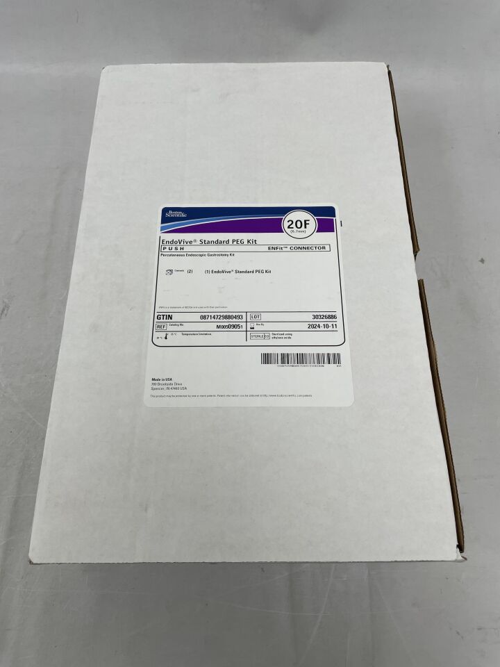 905 - BOSTON SCIENTIFIC - EndoVive Standard PEG Kit Push - ENFit Connector - 20Fr, (BX/1) - ( Expiry Date: 2024-10-11 )