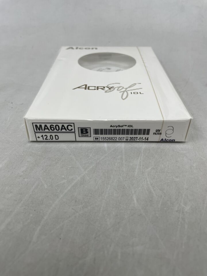 MA60AC.120 - ALCON - AcrySof Soft Acrylic Multipiece Intraocular Lens, 12.0
, () - ( Expiry Date: 2027-11-14 )