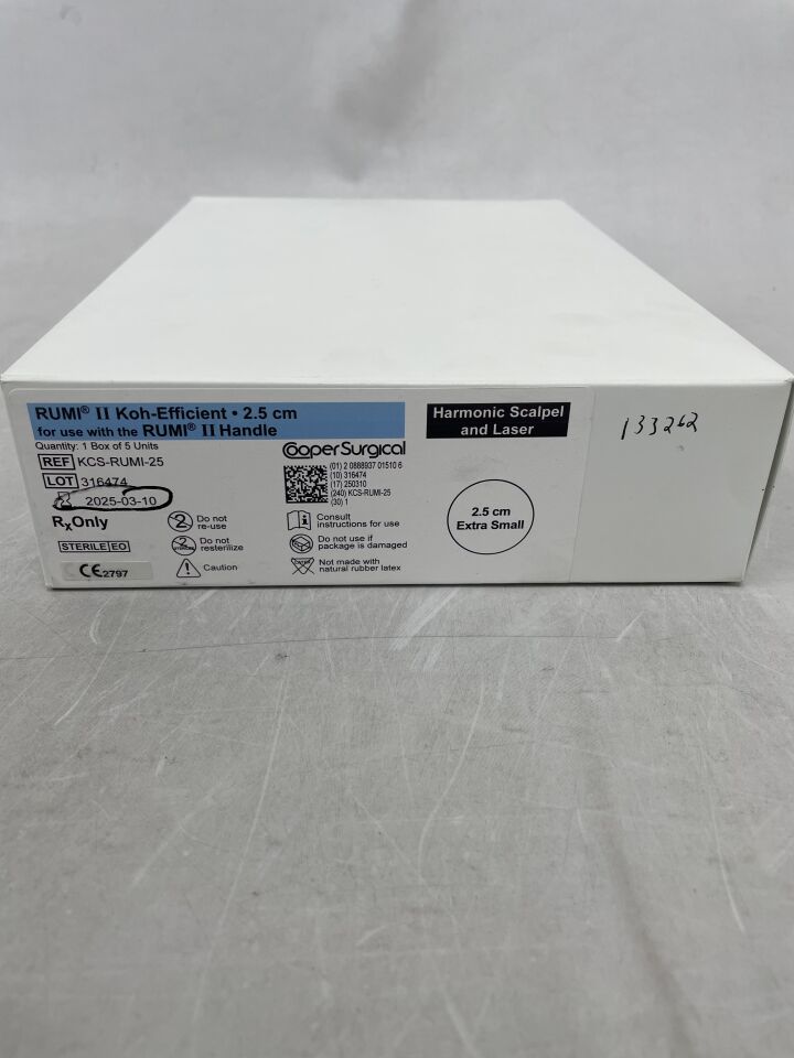 KCS-RUMI-25 - COOPER SURGICAL - rumi ii koh-efficient, 2.5cm extra small, (BX/5) - ( Expiry Date: 2025-03-10 )