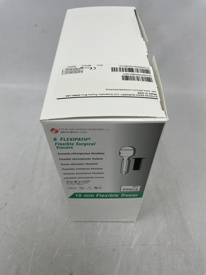 FP015 - ETHICON - Flexipath 柔性胸腔穿刺器,直徑 15 毫米 x 長度 80 毫米,(6 支/盒)-(有效期至:2025 年 9 月 30 日)