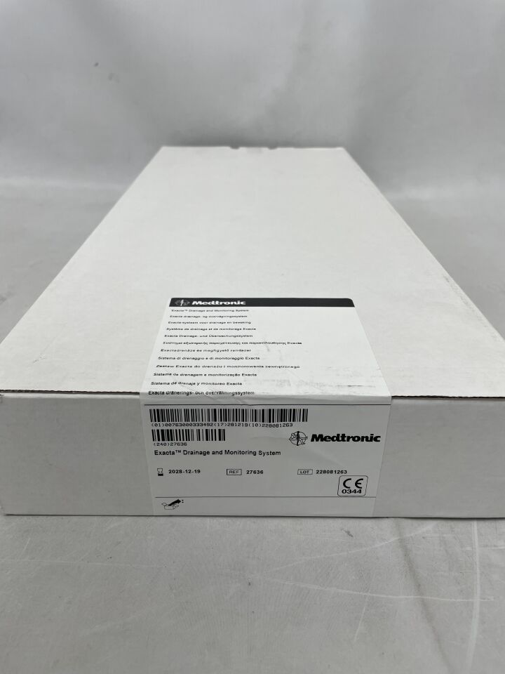 27636 - MEDTRONIC - Exacta Drainage and Monitoring System , ( BX/1 ) - ( Expiry Date : 2028-12-19 )