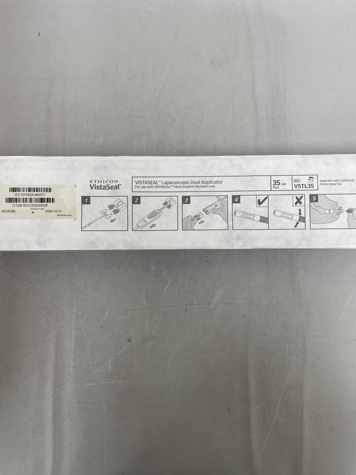 VSTL35 - ETHICON - Vistaseal Laparoscopic Dual Applicator, 35 cm Size, (EA) - ( Expiry Date: 2024-10-31 )