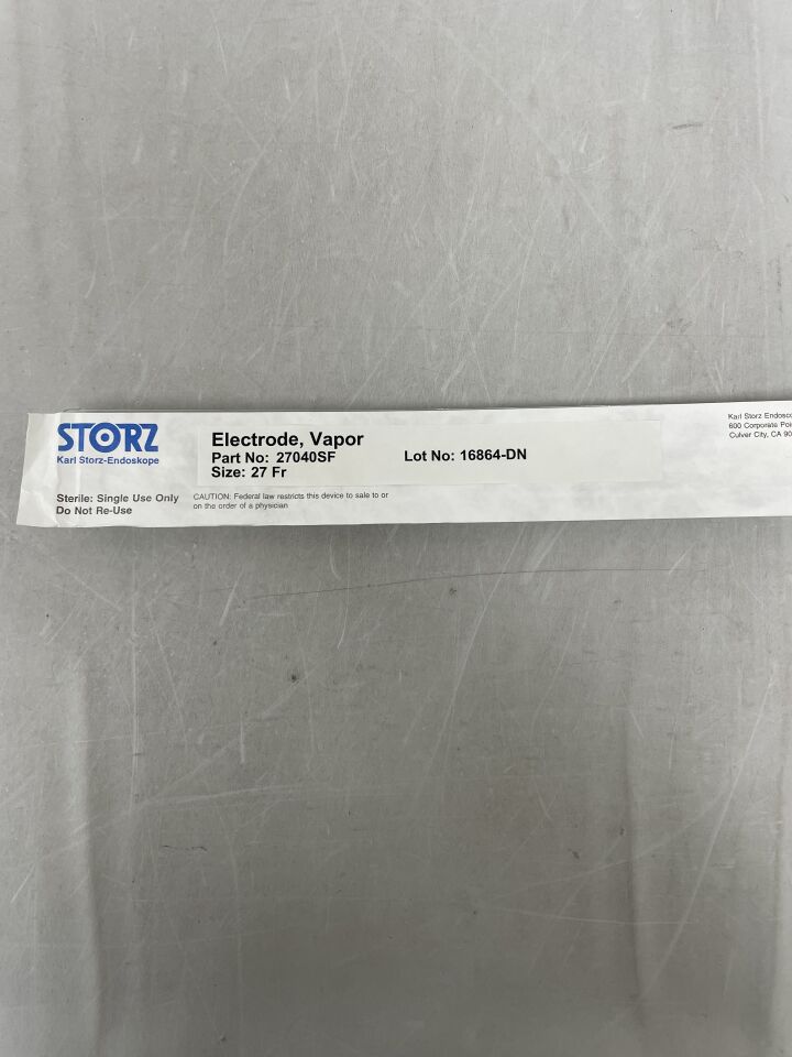 27040SF - STORZ - Vapor Electrode, 27Fr , ( EA ) - ( Expiry Date : 2099-12-31 )