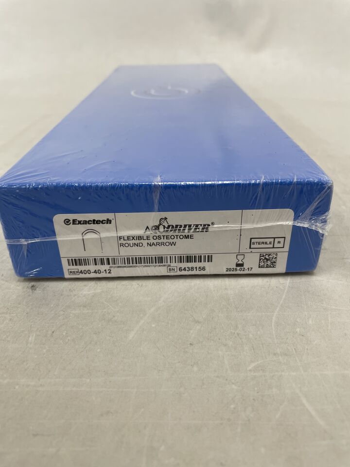 400-40-12 - EXACTECH - ACUDRIVER Flexible Osteotome, Round, Medium, (BX/1) - ( Expiry Date: 2025-02-17 )