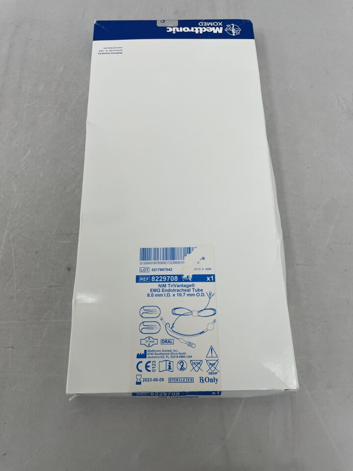 8229708 - MEDTRONIC - NIM TriVantage Endotracheal Tube: 8mm x 10.7mm, (BX/1) - ( Expiry Date: 2023-06-09 )