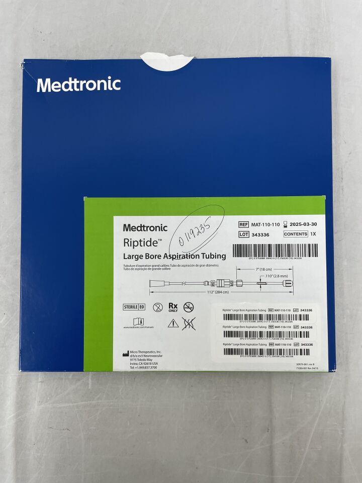 MAT-110-110 - MEDTRONIC - Riptide Large Bore Aspiration Tubing 112", (BX/1) - ( Expiry Date: 2025-03-30 )