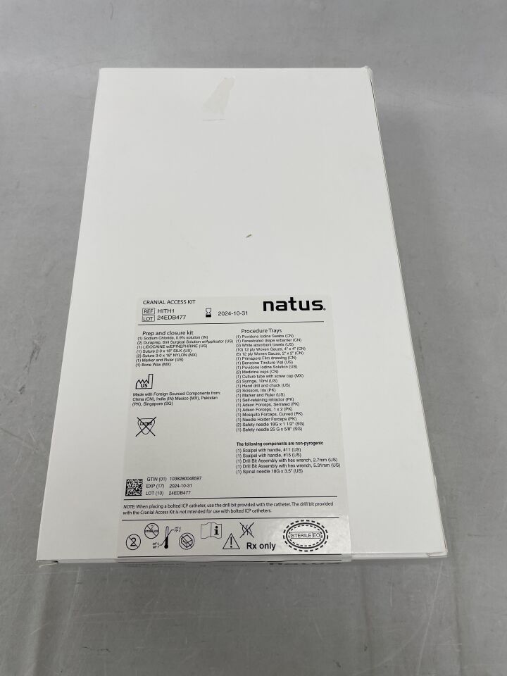 HITH1 - NATUS - Cranial Access Kit, (BX/1) - ( Expiry Date: 2024-10-31 )