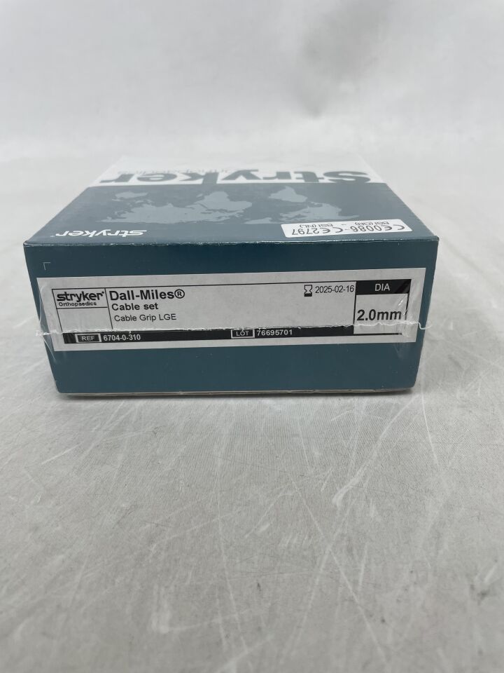 6704-0-310 - STRYKER - Dall-Miles 2.0mm Cable Grip Set, Large, (BX/1) - ( Expiry Date: 2025-02-16 )