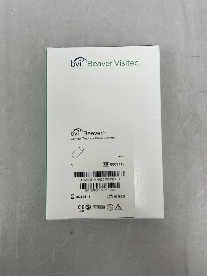 0009719 - BVI - Corneal Trephine Blade, 7.25mm
, () - ( Expiry Date: 2024-08-11 )