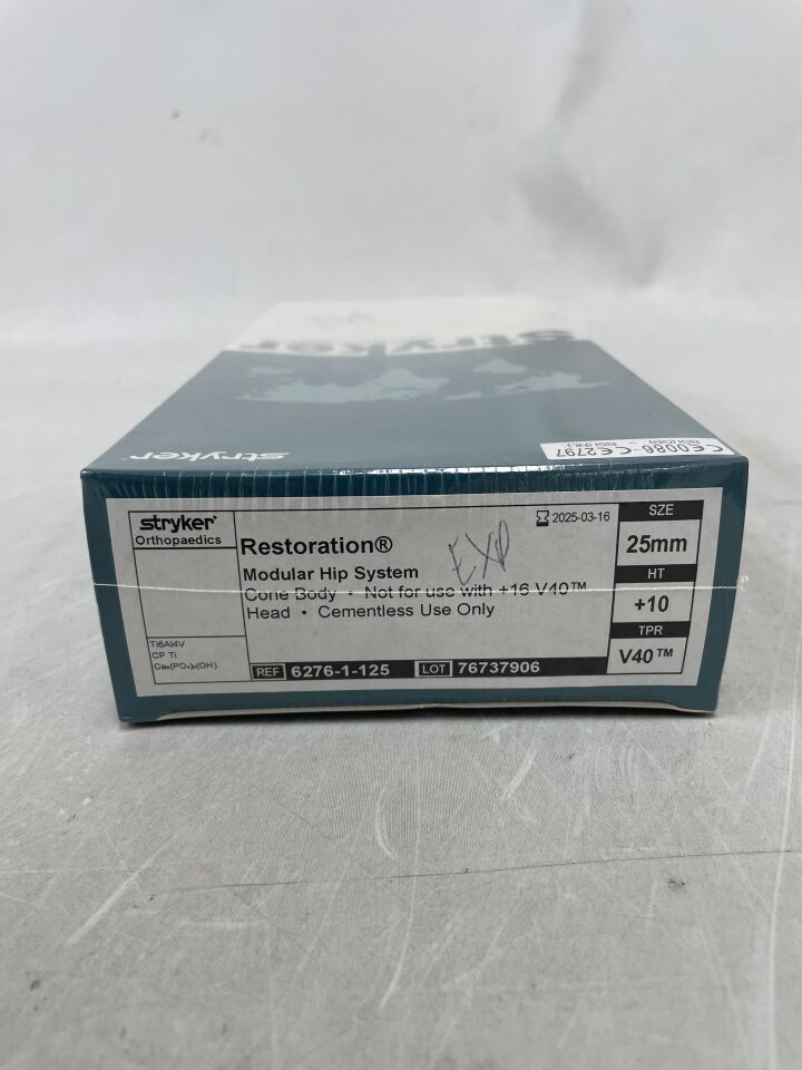 6276-1-125 - STRYKER - Cone Body, 25 mm + 10 mm, (BX/1) - ( Expiry Date: 2025-03-16 )