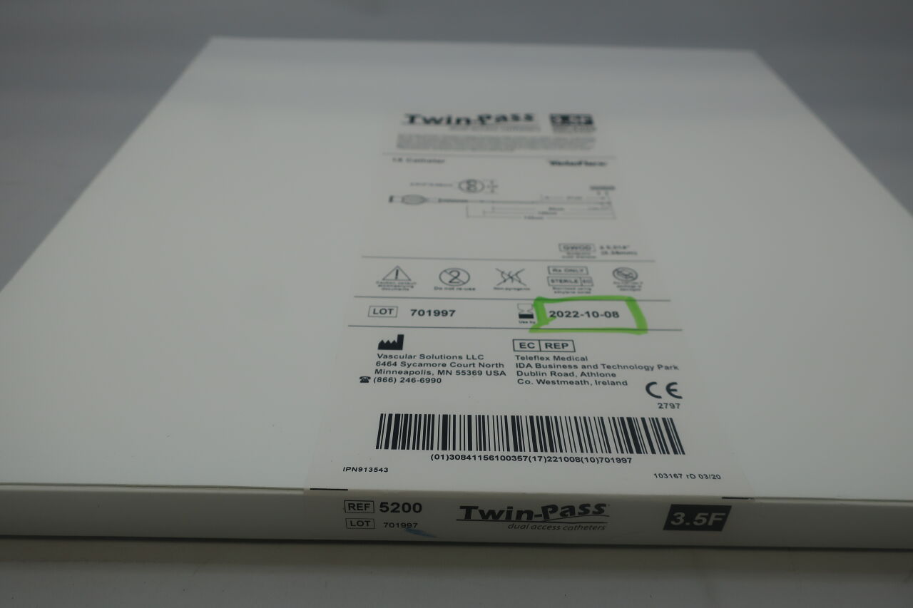 5200 - TELEFLEX - Twin-Pass Dual Access Catheter, 3.4 Fr. x 2.7 Fr, 135 cm, (BX/1) - ( Expiry Date: 2025-03-21 )