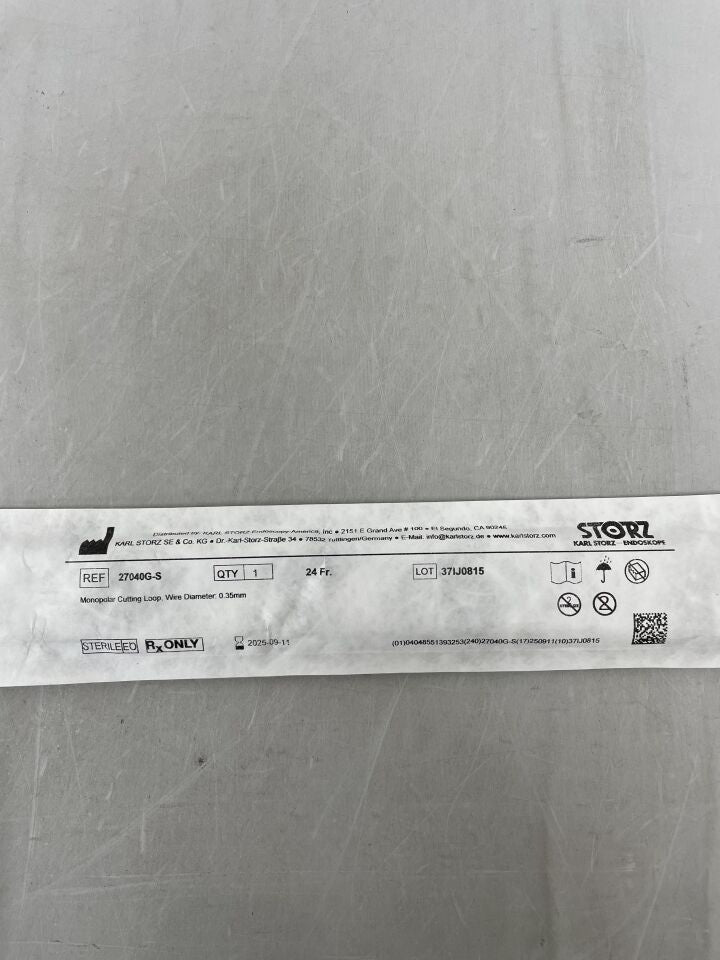 27040G-S - STORZ - monopolar cutting loop, wire diam .35mm, 24fr , ( EA ) - ( Expiry Date : 2025-09-11 )