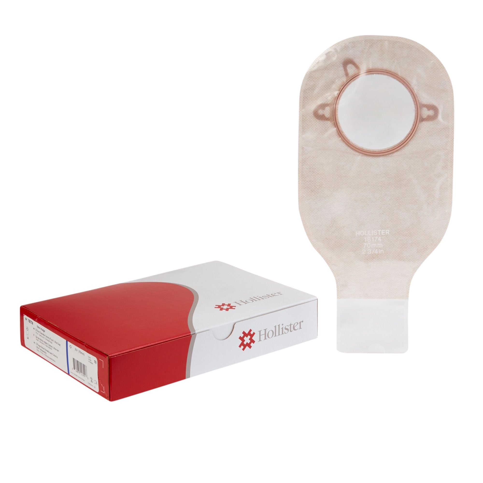 532932 - New Image - Ostomy Pouch New Image Two-Piece System 12 Inch Length Drainable 18174 Box of 10, (BX)