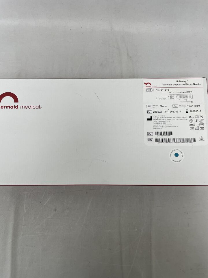 NS7011616 - MERMAID MEDICAL - Aguja de biopsia automática M-Biopsy, 16 G x 16 cm, (caja de 5) - (Fecha de caducidad: 11/05/2028)