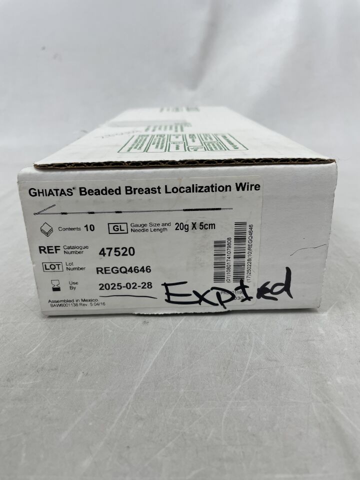 47520 - BARD - Ghiatas Beaded Breast Localization Wire 20G x 5cm, (BX/10) - ( Expiry Date: 2025-02-28 )