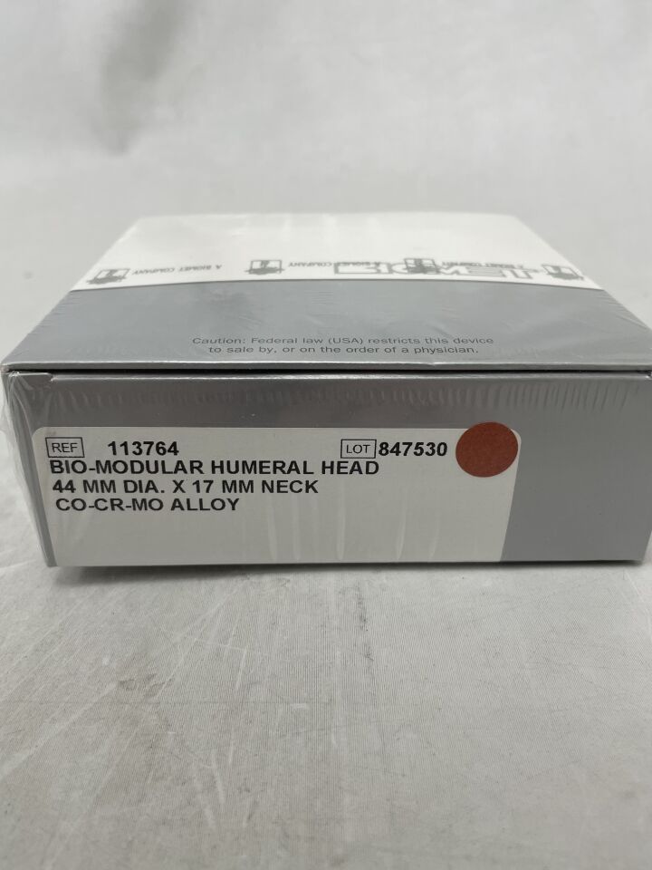 113764 - BIOMET - Bio-Modular Humeral Head, 44 x 17mm, (BX/1) - ( Expiry Date: 2024-07-24 )