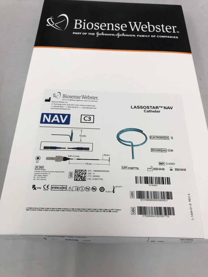 D140401 - BIOSENSE WEBSTER - Lassostar NAV Catheter, 179cm length, 3.5F, (BX/1) - ( Expiry Date: 2025-04-04 )