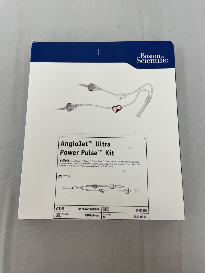 104834 - BOSTON SCIENTIFIC - AngioJet Ultra Power Pulse Kit, (BX/5) - ( Expiry Date: 2024-09-01 )
