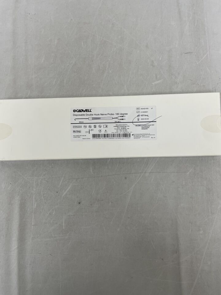 302422-000 - CADWELL - Double Hook Nerve Probe, 180°, (BX/1) - ( Expiry Date: 2024-03-04 )
