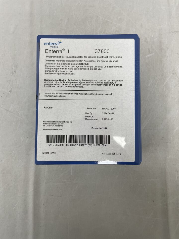 37800 - MEDTRONIC - Enterra II Programmable Neurostimulator for Gastric Electrical Stimulation, (BX/1) - ( Expiry Date: 2024-12-28 )