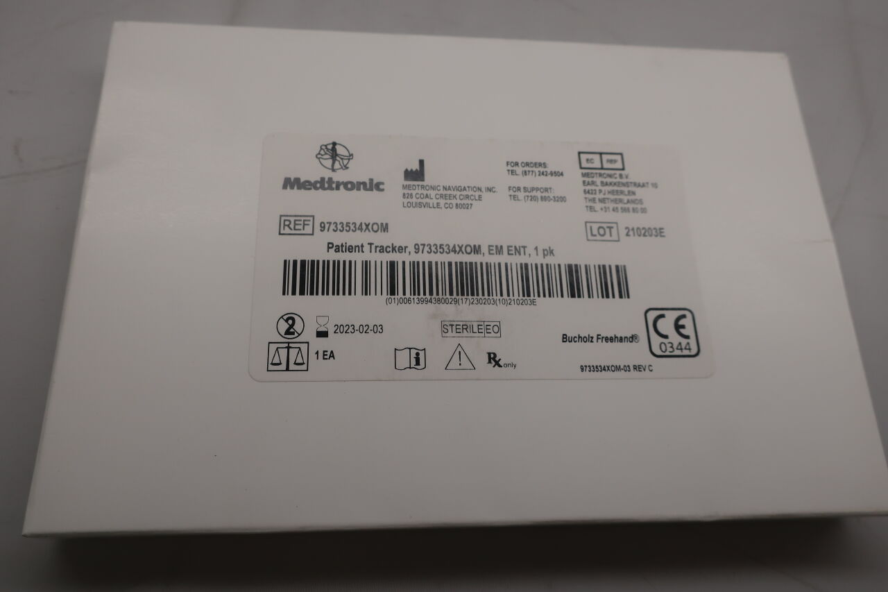 9733534XOM - MEDTRONIC - Patient Tracker, EM ENT, (BX/1) - ( Expiry Date: 2024-10-03 )