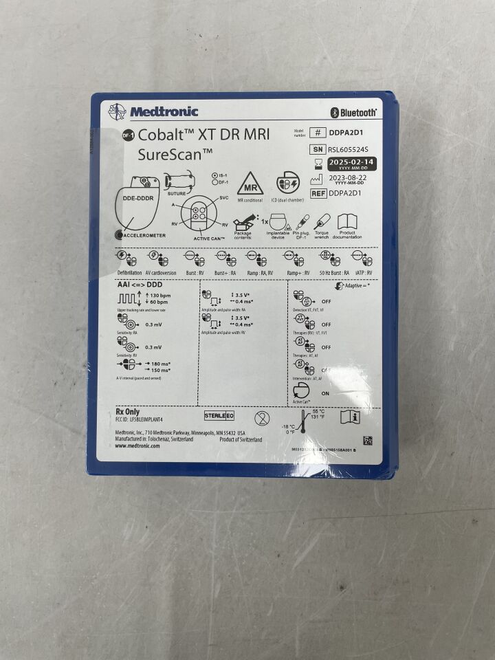DDPA2D1 - MEDTRONIC - Cobalt XT DR MRI SureScan DF-1 , (BX/1) - ( Expiry Date: 2025-02-14 )