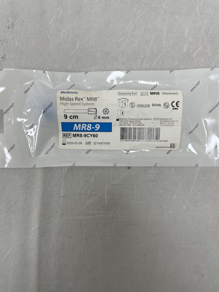 MR8-9CY60 - MEDTRONIC - Midas Rex Legend 9cm, 6mm Cylinder, (EA) - ( Expiry Date: 2025-02-09 )