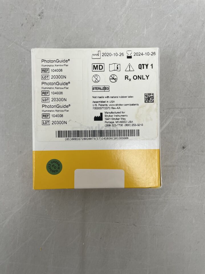 104008 - STRYKER - invuity photonguide illuminator, narrow/flat, (BX/1) - ( Expiry Date: 2024-10-26 )