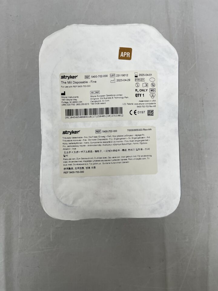 5400-702-000 - STRYKER - The Mill, Disposible, Fine, (EA) - ( Expiry Date: 2025-04-01 )