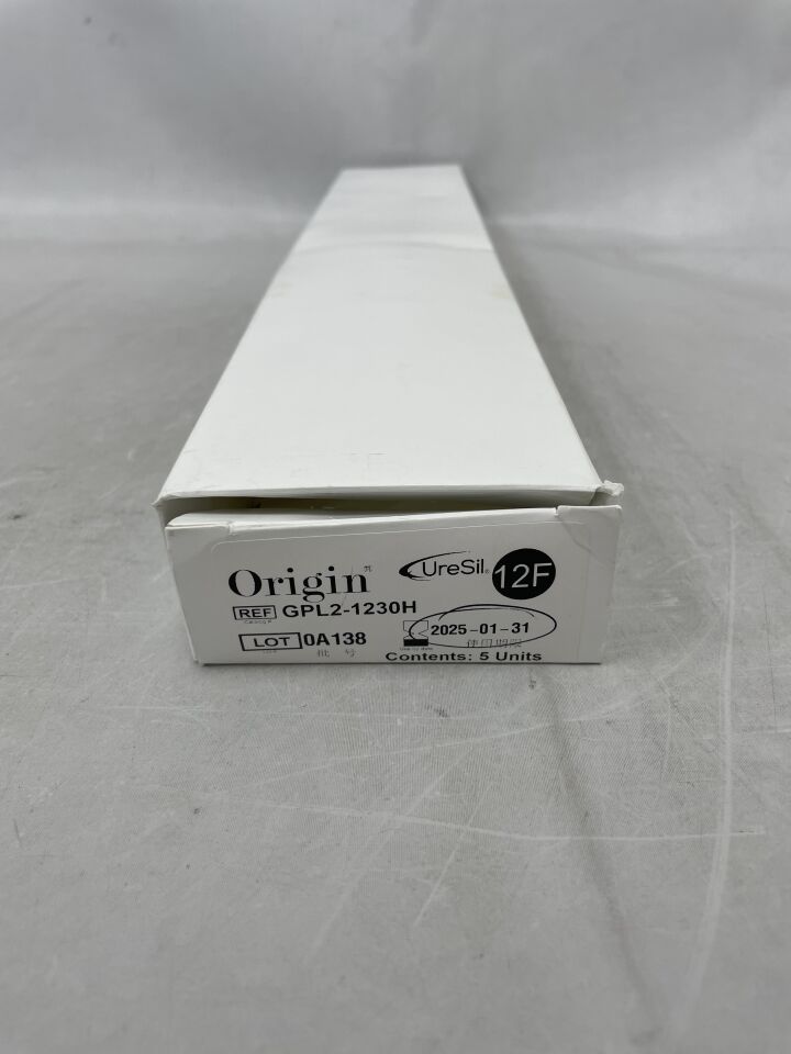 GPL2-1230H - URESIL - Hydrophilic-Coated GP Origin General-Purpose Locking Drainage Catherer with Depth Marks 20cm, 12F, (BX/5) - ( Expiry Date: 2025-01-31 )