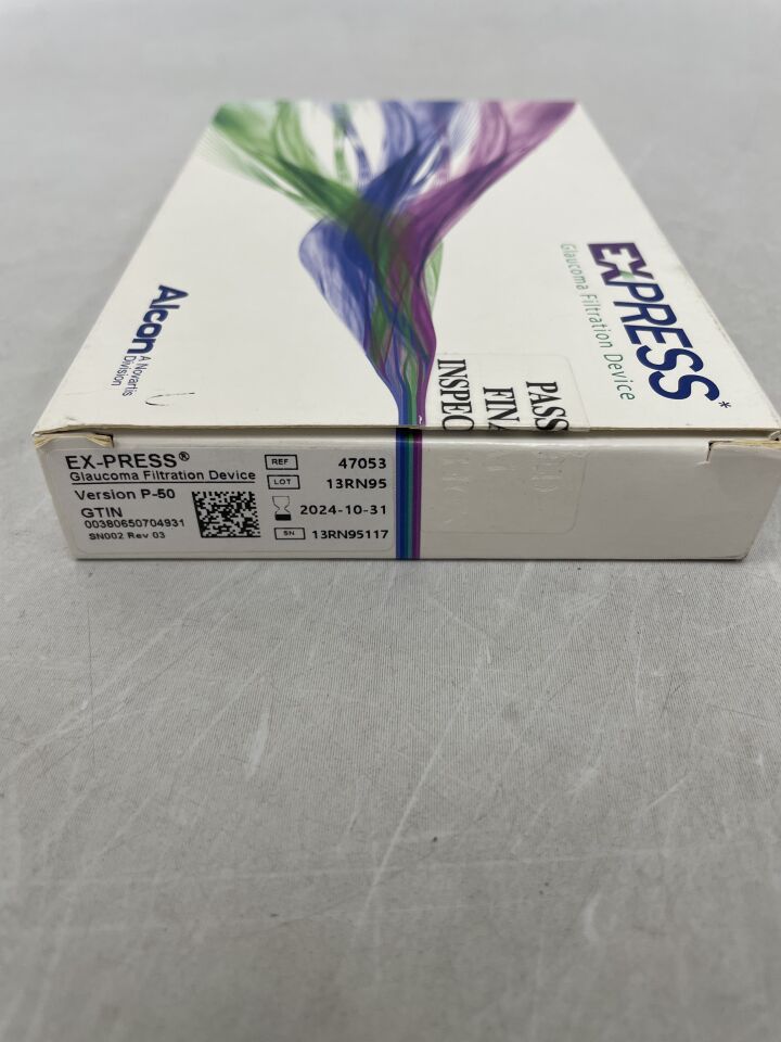 47053 - ALCON - EX-PRESS Glaucoma Filtration Device P-50 (SN002), (BX/1) - ( Expiry Date: 2024-10-31 )