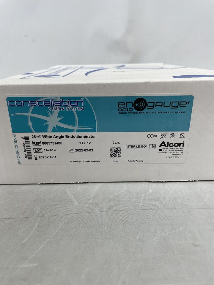 8065751486 - ALCON - Constellation 25+ Sapphire Wide Angle Endoilluminator, RFID, () - ( Expiry Date: 2024-07-31 )