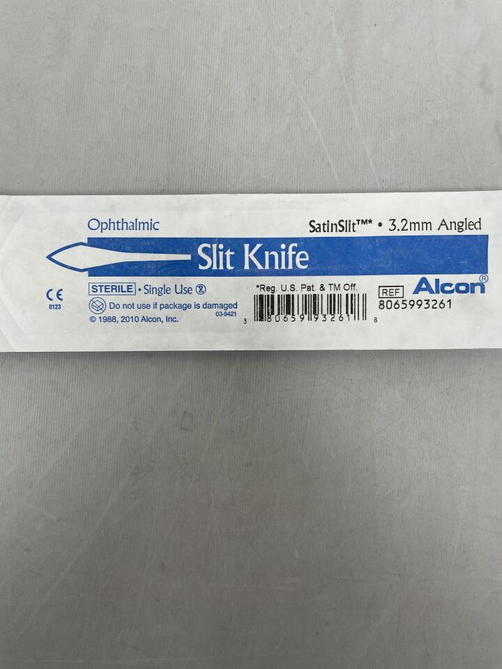 8065993261 - ALCON - Ophthalmic Satin Slit Knife 3.2mm Angled, (EA) - ( Expiry Date: 2024-10-31 )