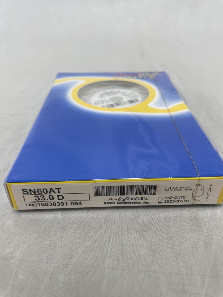 SN6AT.330 - ALCON - AcrySof IQ Toric Astigmatism Intraocular Lens, 33.0D, (BX/1) - ( Expiry Date: 2023-05-31 )