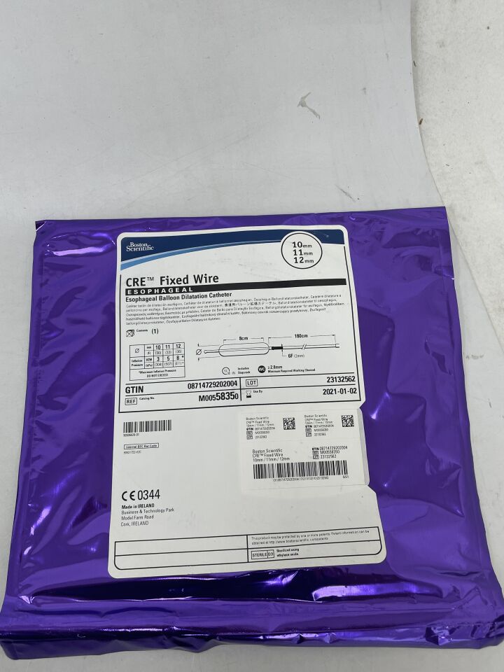 5835 - BOSTON SCIENTIFIC - CRE Fixed Wire Esophageal Balloon Dilatation Catheter, 10mm/11mm/12mm, (EA) - ( Expiry Date: 2024-06-04 )