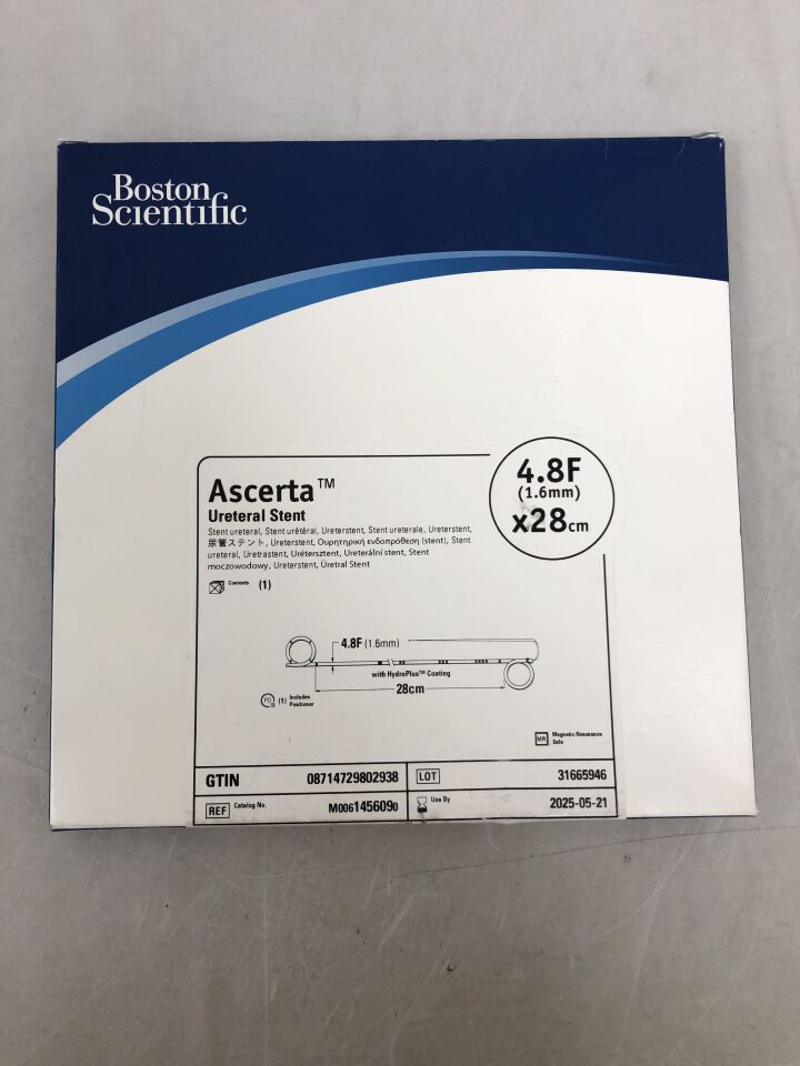 145609 - BOSTON SCIENTIFIC - Ascerta Ureteral Stent - 4.8Fr x 28cm, (BX/1) - ( Expiry Date: 2025-05-21 )