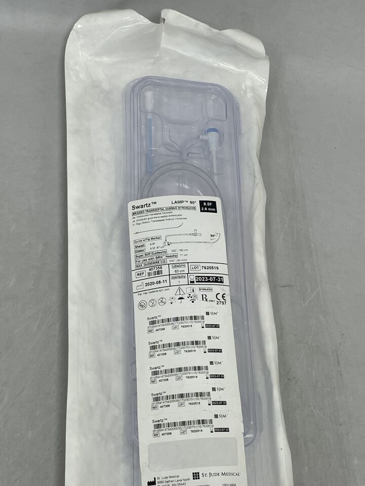 407358 - ST JUDE MEDICAL - Swartz Braided Transseptal Guiding Introducer, 8.5F, (EA) - ( Expiry Date: 2023-07-31 )