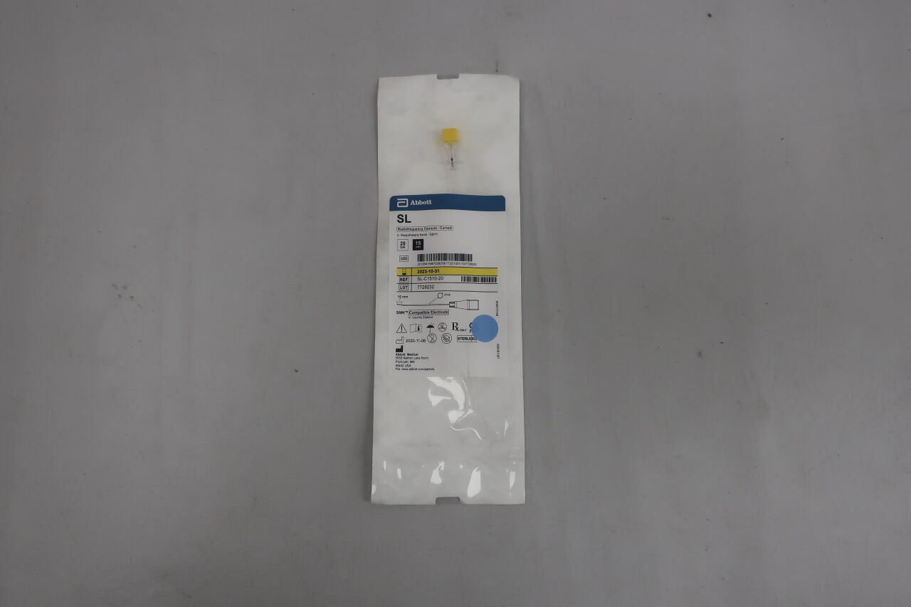 SL-C1510-20 - ST JUDE MEDICAL - Radiofrequency Cannula - Curved 15CMx10MM,20GA, (EA) - ( Expiry Date: 2021-05-31 )