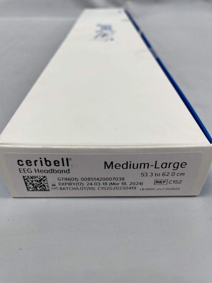 C152 - CERIBELL - EEG Headband, Analytical scalp electrode, size M-L 53.3-62.0CM, (BX/1) - ( Expiry Date: 2024-12-02 )